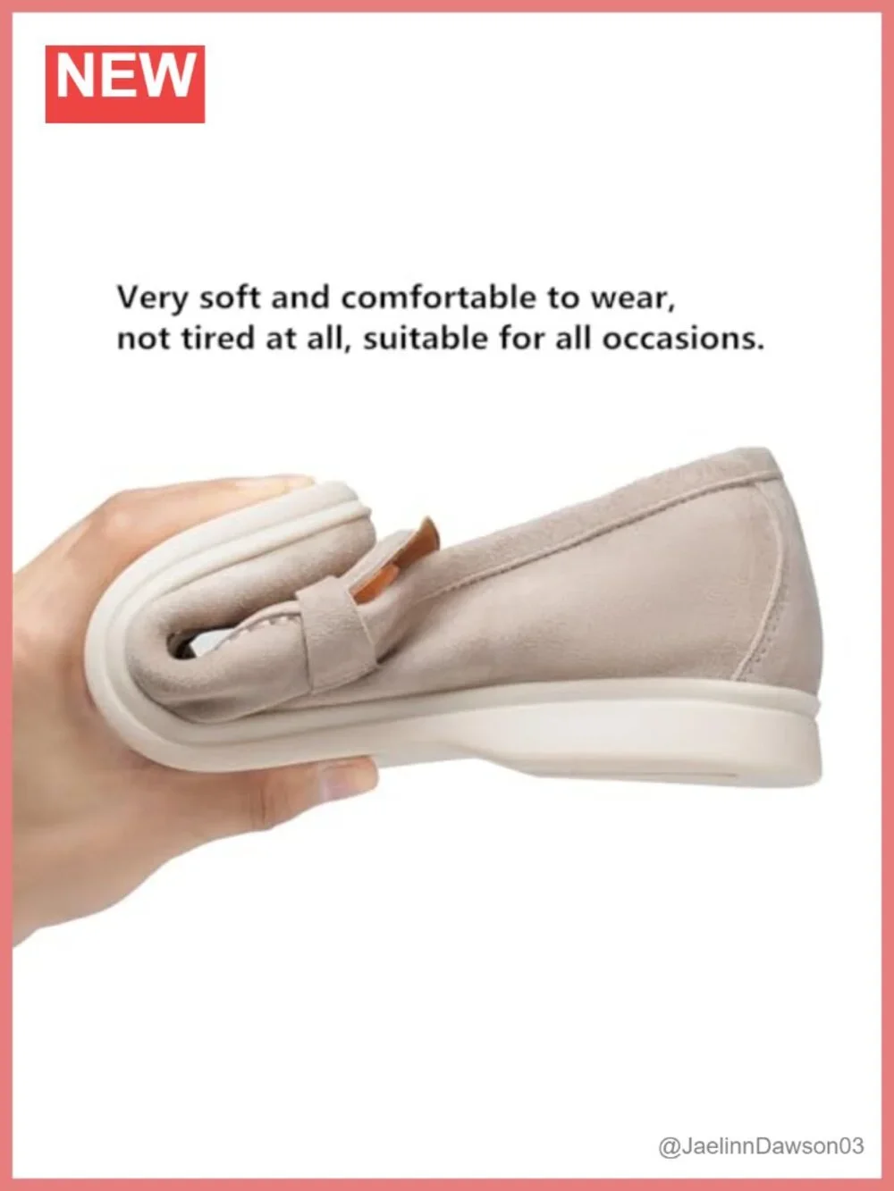 Women's Suede Loafers with Genuine Leather Lining, Flat Slip-On Penny Loafers